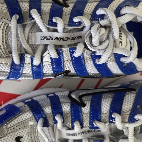 Nike P-6000 Running Shoes Sneaker Metallic Blue/Silver Kid Youth Size 4.5M NIB - Picture 7 of 9